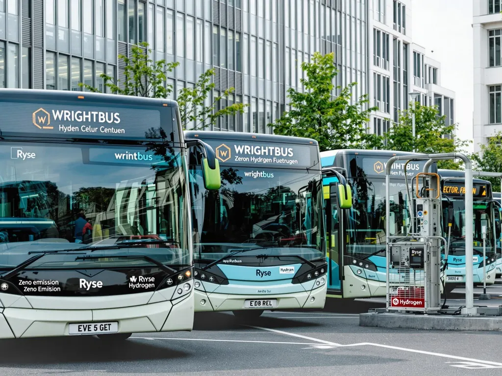 Hydrogen Fuel Cell Buses Take the Lead in UK Hydrogen Mega-Project Led by Wrightbus and Ryse Hydrogen