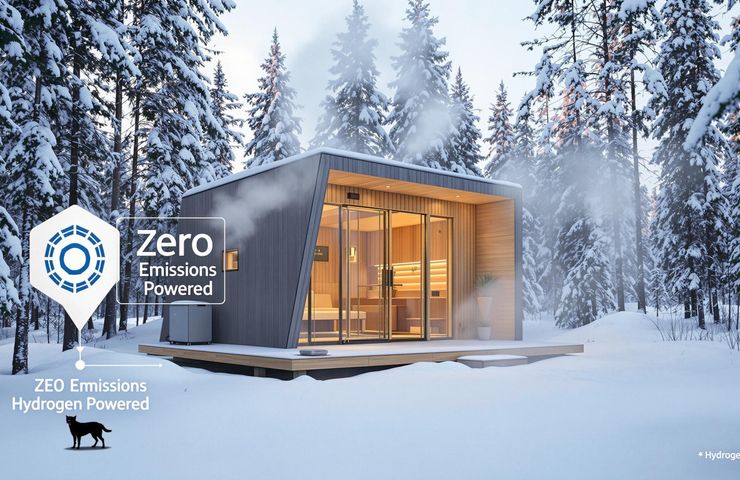 Hydrogen Combustion Technology Powers World's First Zero-Emission Sauna in Finland