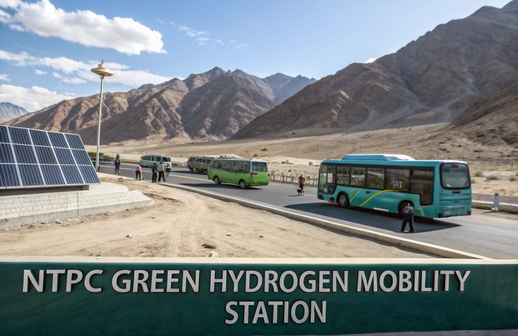 Hydrogen Fuel Cells Take the High Road: NTPC Launches India’s First Commercial Hydrogen Bus Fleet in Ladakh